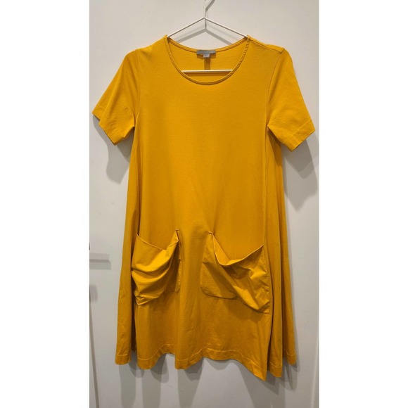 Minimalist A-Line Oversized Jersey Dress with Pockets - Picture 2 of 4